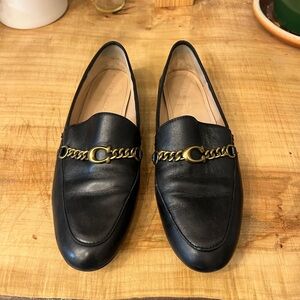 Coach Black Leather Loafers
